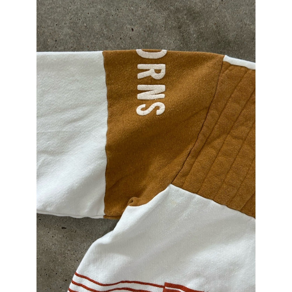 Vintage 80's UT Texas Longhorns  Crewneck Chalk Line Sweatshirt Mens Sz L - Picture 5 of 8